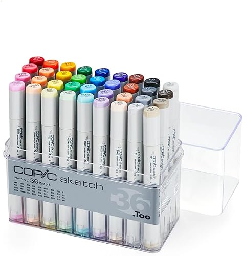 Too Copic Sketch Basic - Juego de 36 colores