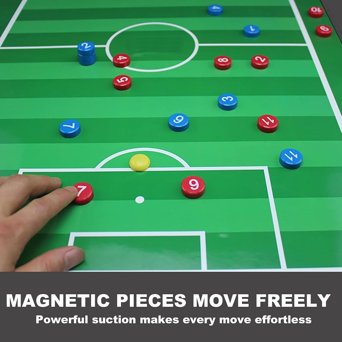 Lavagna Tattica Calcio Magnetic, Grande Tabellone Calcio con Supporto, Kit Allenatore Calcio