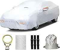 Vista 17 de Funda para coche SUV de 30 capas para automóviles, impermeable para todo tipo de clima, protección UV, resistente a la nieve, resistente al viento