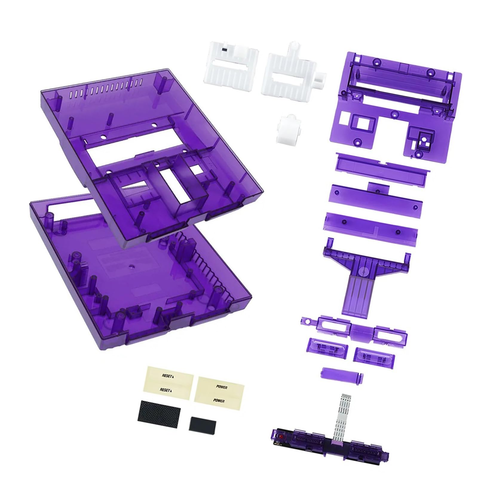 Coque de remplacement pour Console de jeu rétro, boîtier ABS couleur, boîtier de restauration et de Modification