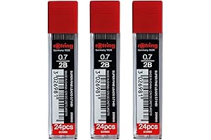 rotring 0.7mm Mechanical Pencil Lead Refills (Pack of 3)