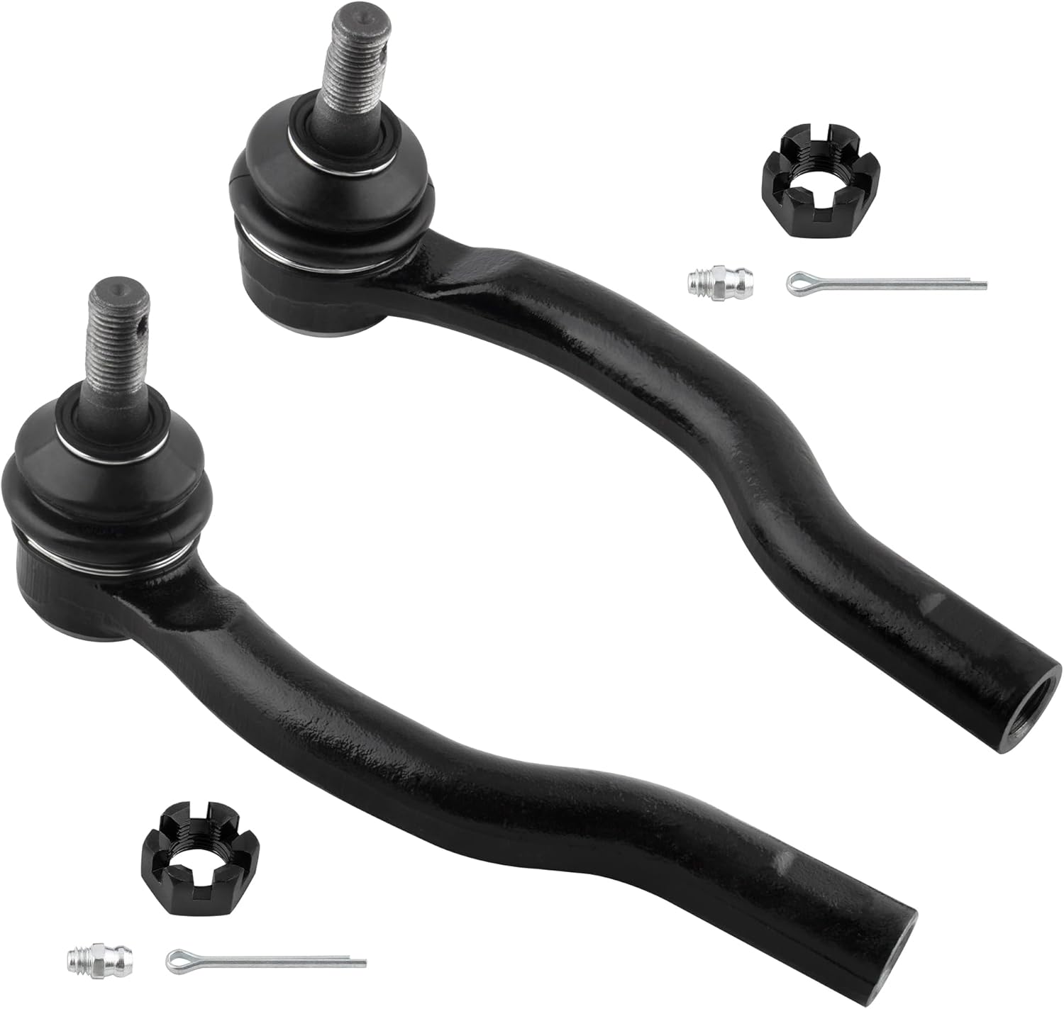 6pcs Front Upper Lower Ball Joints Steering Outer Tie Rod Ends Suspension Kit fit 2004-2015 for Nissan Titan 2005 for Nissan Armada ES800031 S800032 K80994 K80647