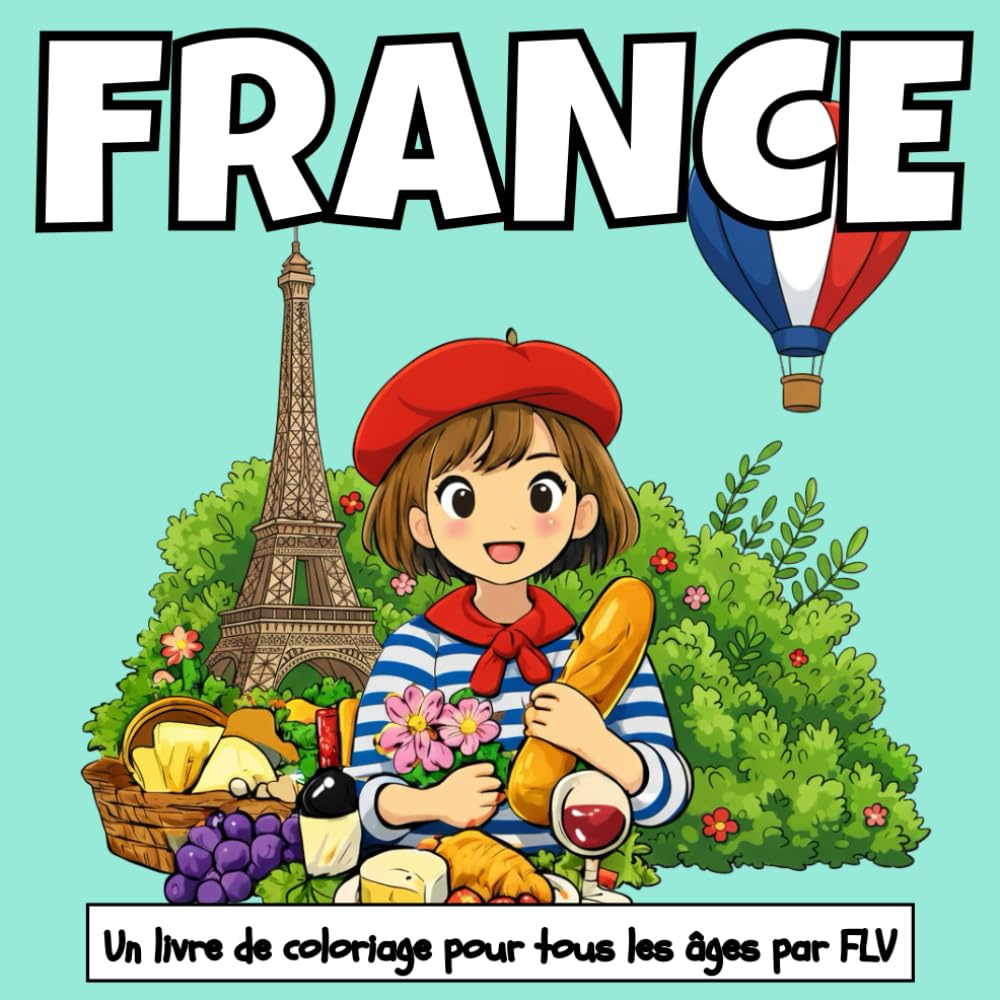 FRANCE: Un LIVRE DE COLORIAGE pour tout âge.