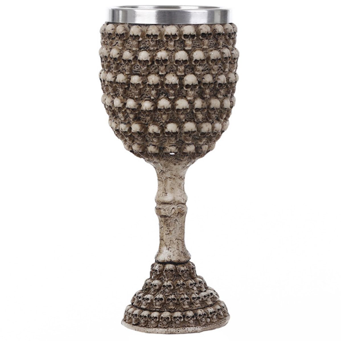 Copa de calavera para licor Holibanna de acero inoxidable y resina