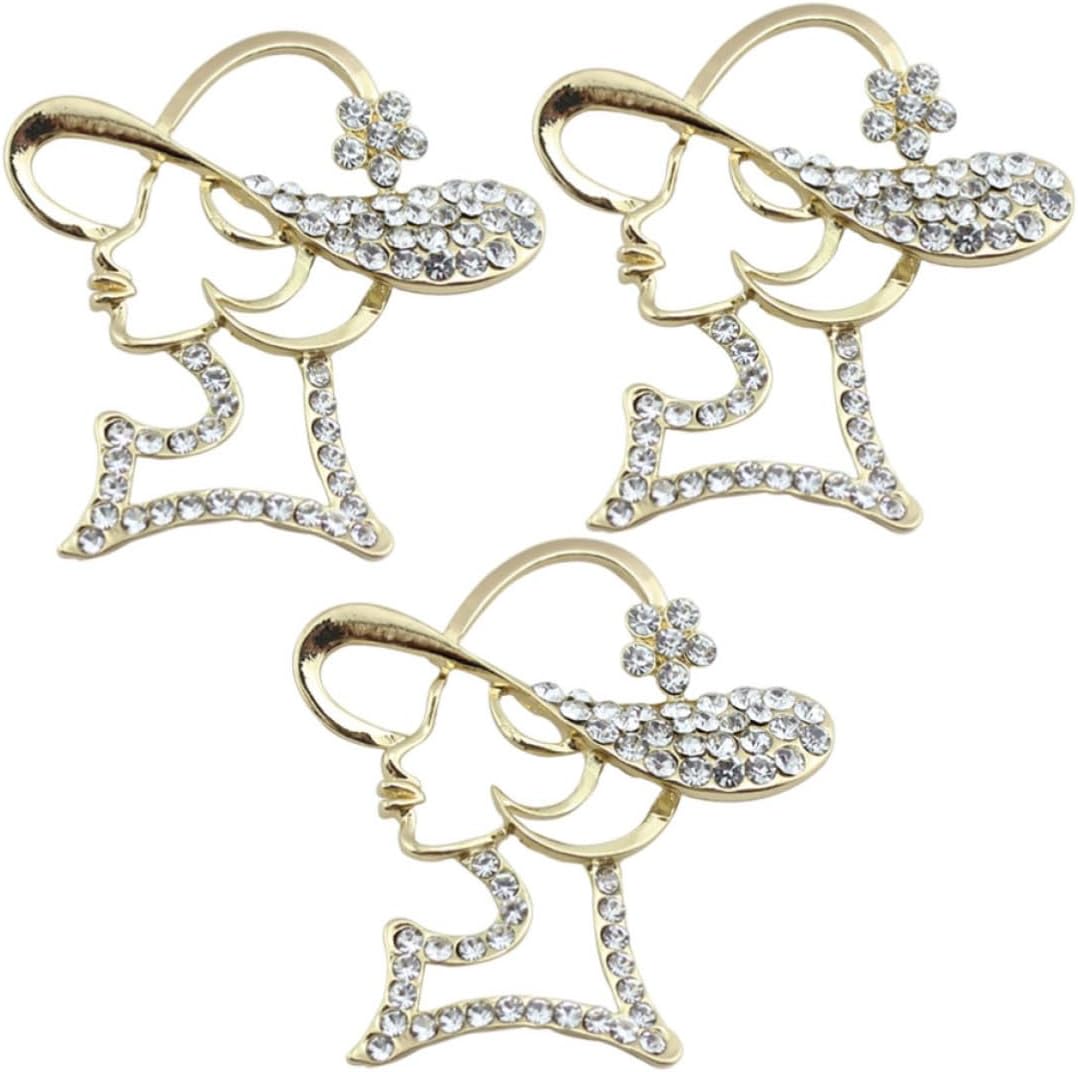 3pcs Rhinestone Phone Decor Alloy DIY Beauty Accessories for Hairpin