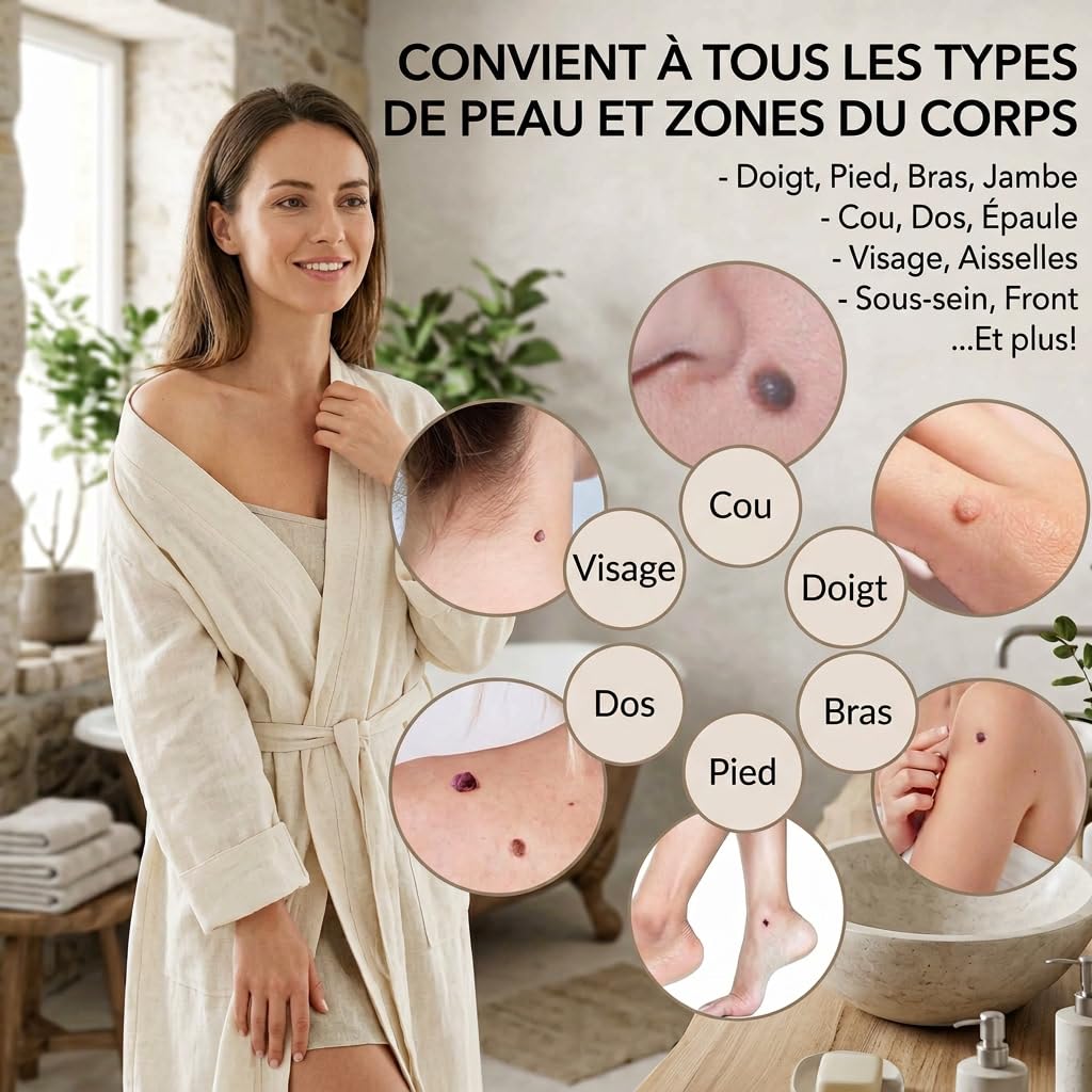 DermaSkin Pro Dermaskin Pro Acrochordon Traitement Efficace Solution Rapide Pour Éliminer Acrochordons Sans Cicatrice À La Maison (Bleu 1 ensemble)