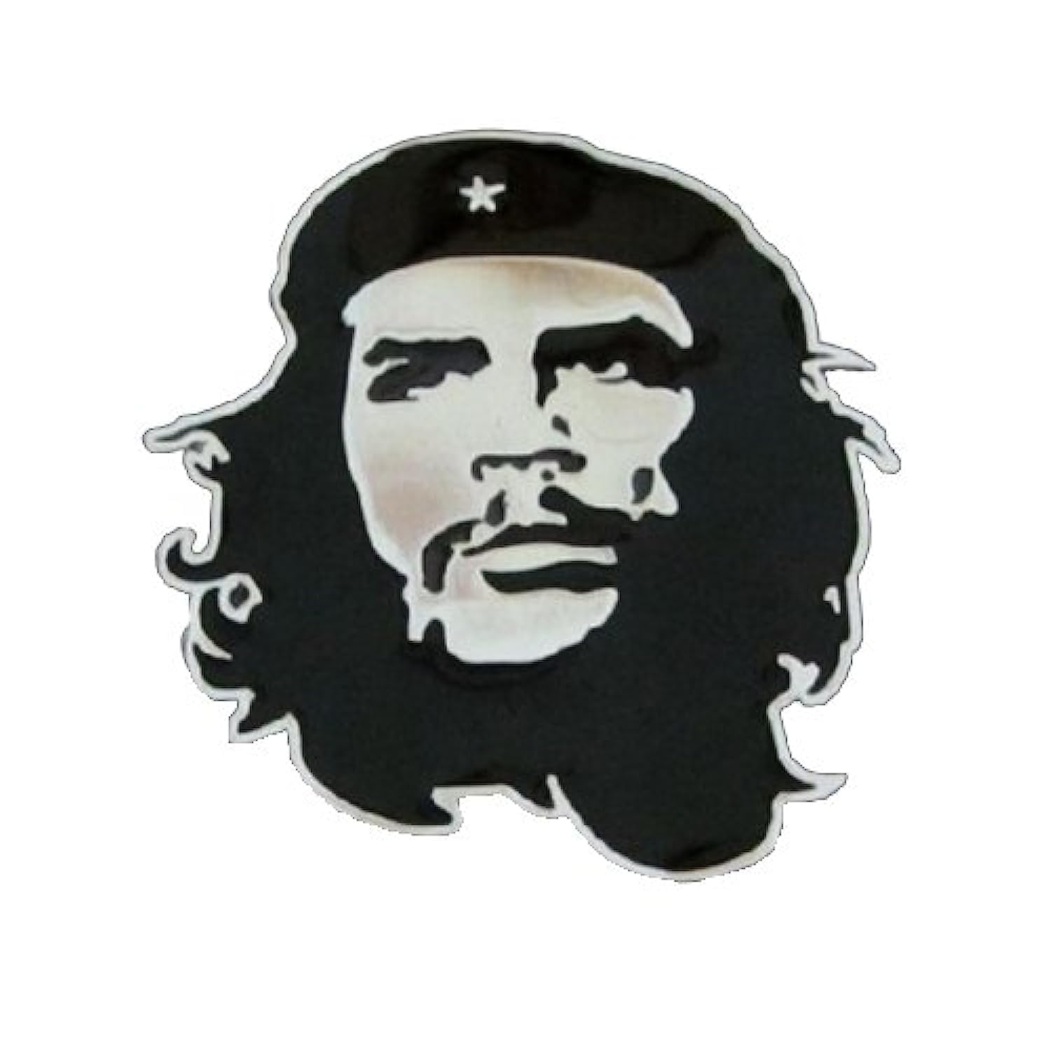 S2S® 3D Metal Che Guevara Head Portrait Metal Sticker Badge for Cars, Bikes