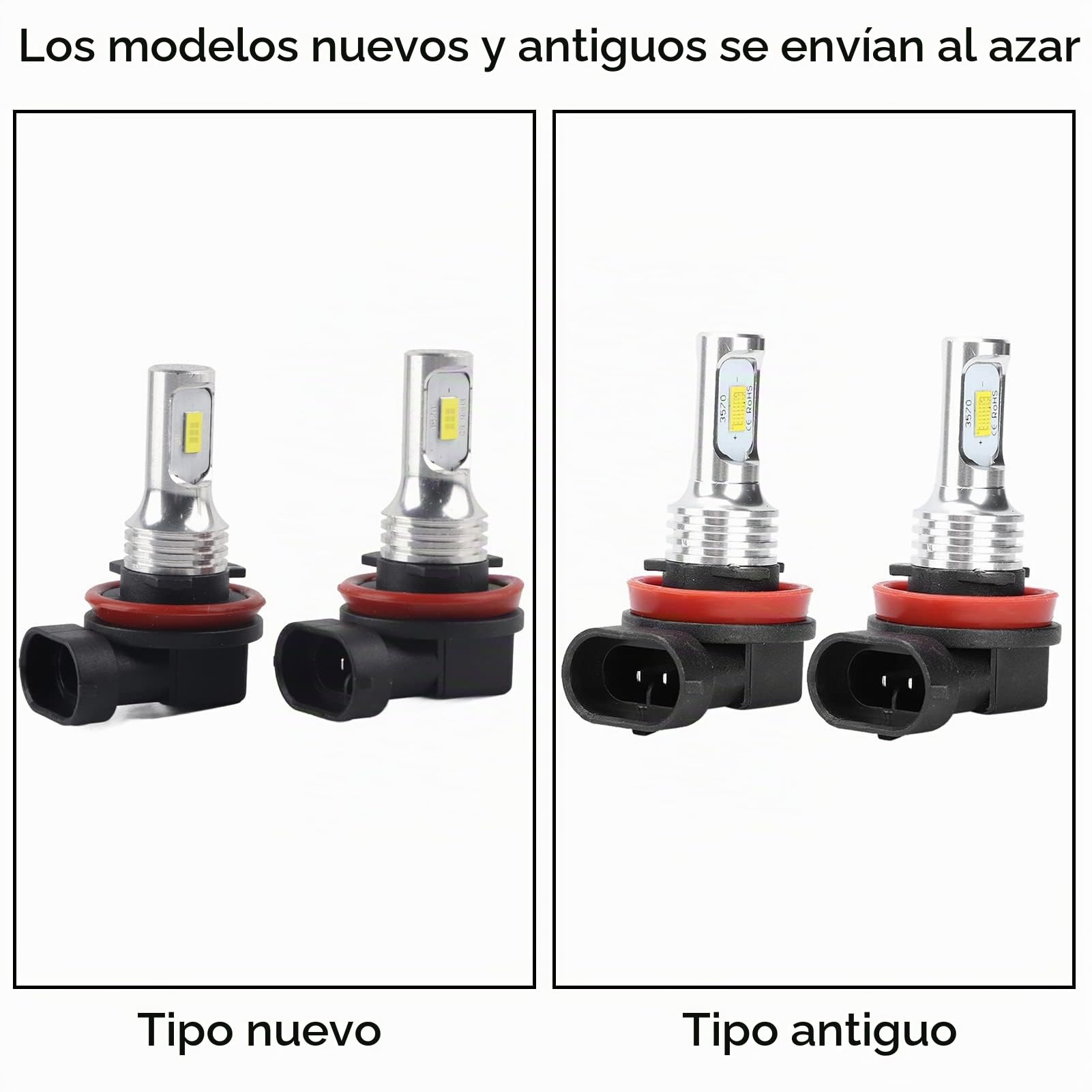 Bombilla antiniebla, H8 H11 80W 8000K CSP Bombilla de luz LED antiniebla blanca, Kit de conversión de luz antiniebla LED para automóvil con decodificación 12-24V Universal para luz de circulación diur