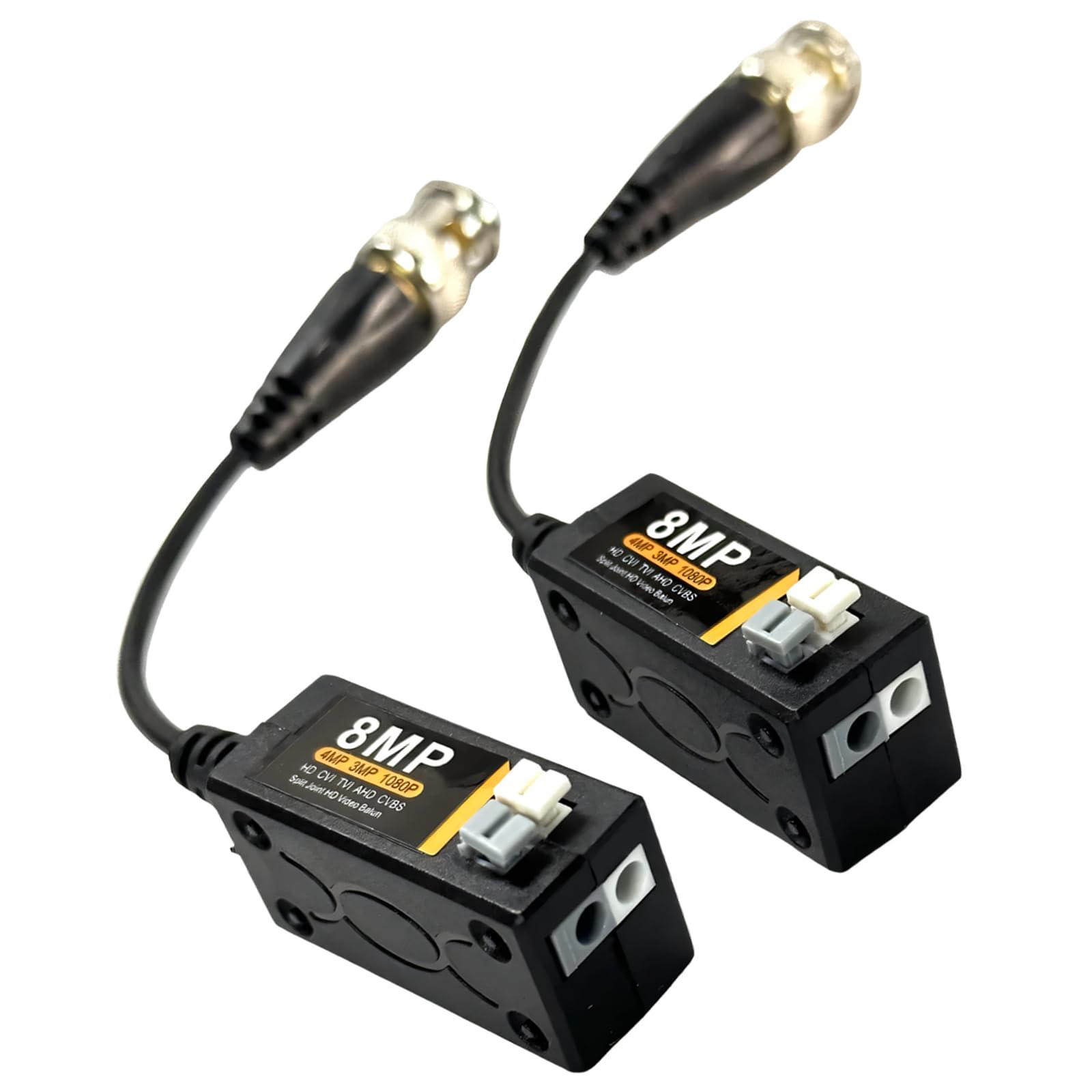 Zxfdsfdbnm A Pair Reliabled 8Mp Video Balun Transmitter Converter For Cvbs Format With Up To 400M Transmission Ranges Bnc To Ethernet Processor