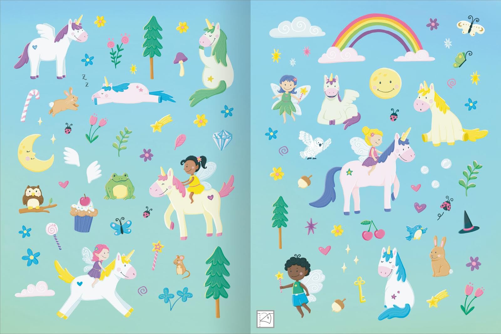 Mein flauschiges Stickerheft - Einhörner: Über 400 Fühl-Sticker
