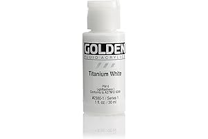 Golden Fluid Acrylic Paint 1 Ounce Titanium White