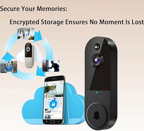 Miniatura 7 de Puerta segura la forma más inteligente de proteger tu hogar, cámara inalámbrica de video de 1080p, detección humana AI, vista en vivo, audio de 2