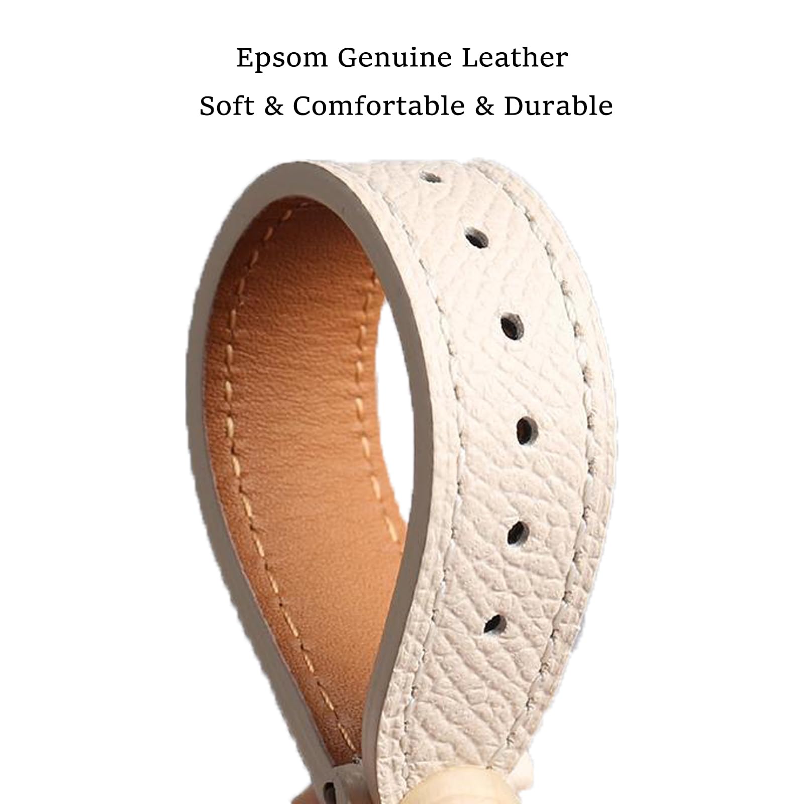 Correa de reloj de cuero de grano superior, liberación rápida, piel de becerro texturizada, correa de reloj Epsom de 0.472 in, 0.551 in, 0.630 in, 0.709 in, 0.787 in, 0.866 in, correa de 3