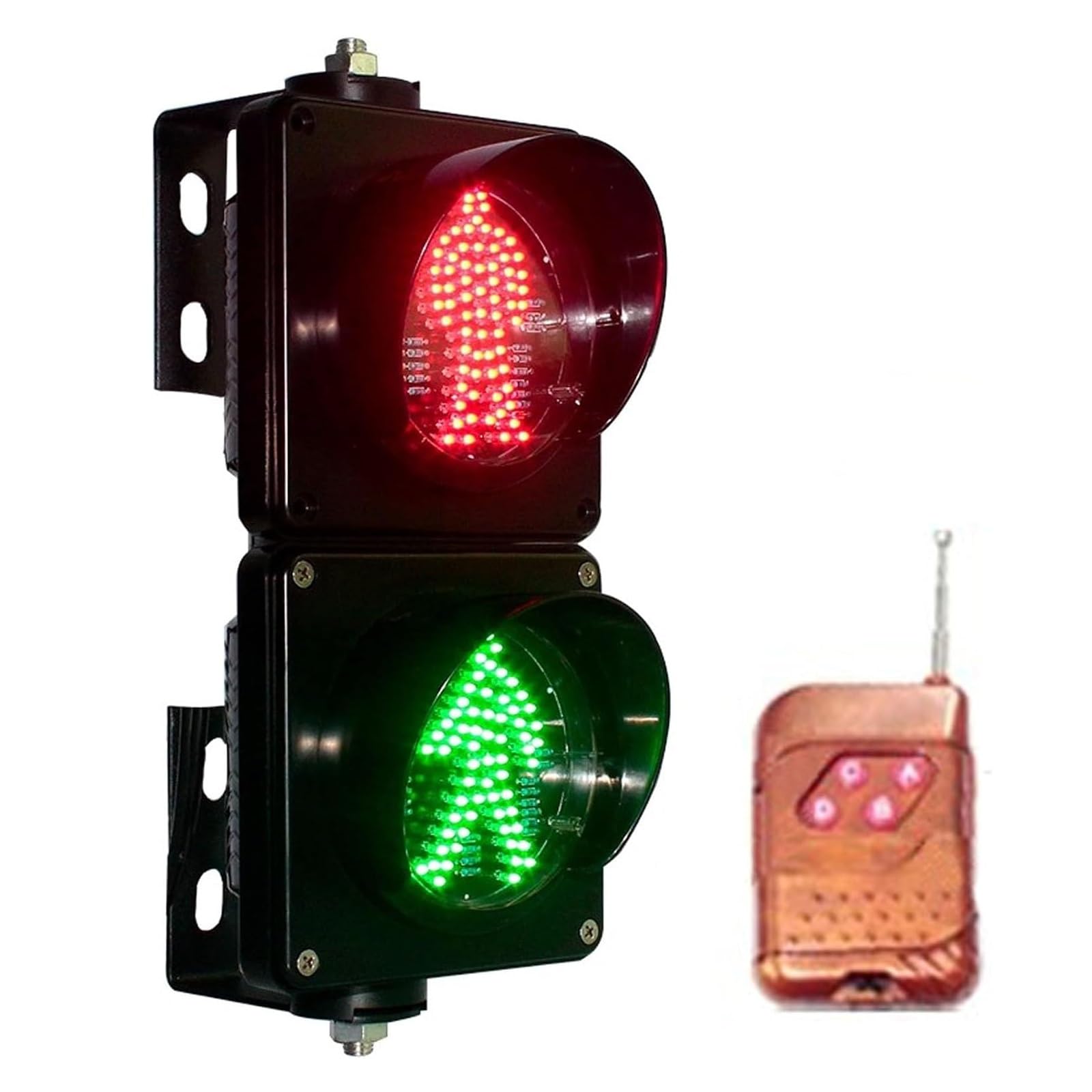220 V czerwony/zielony światło stopu, światło drogowe dla pieszych z | Wodoodporna, obudowa PC, chipy o wysokiej jasności, widoczne w świetle słonecznym