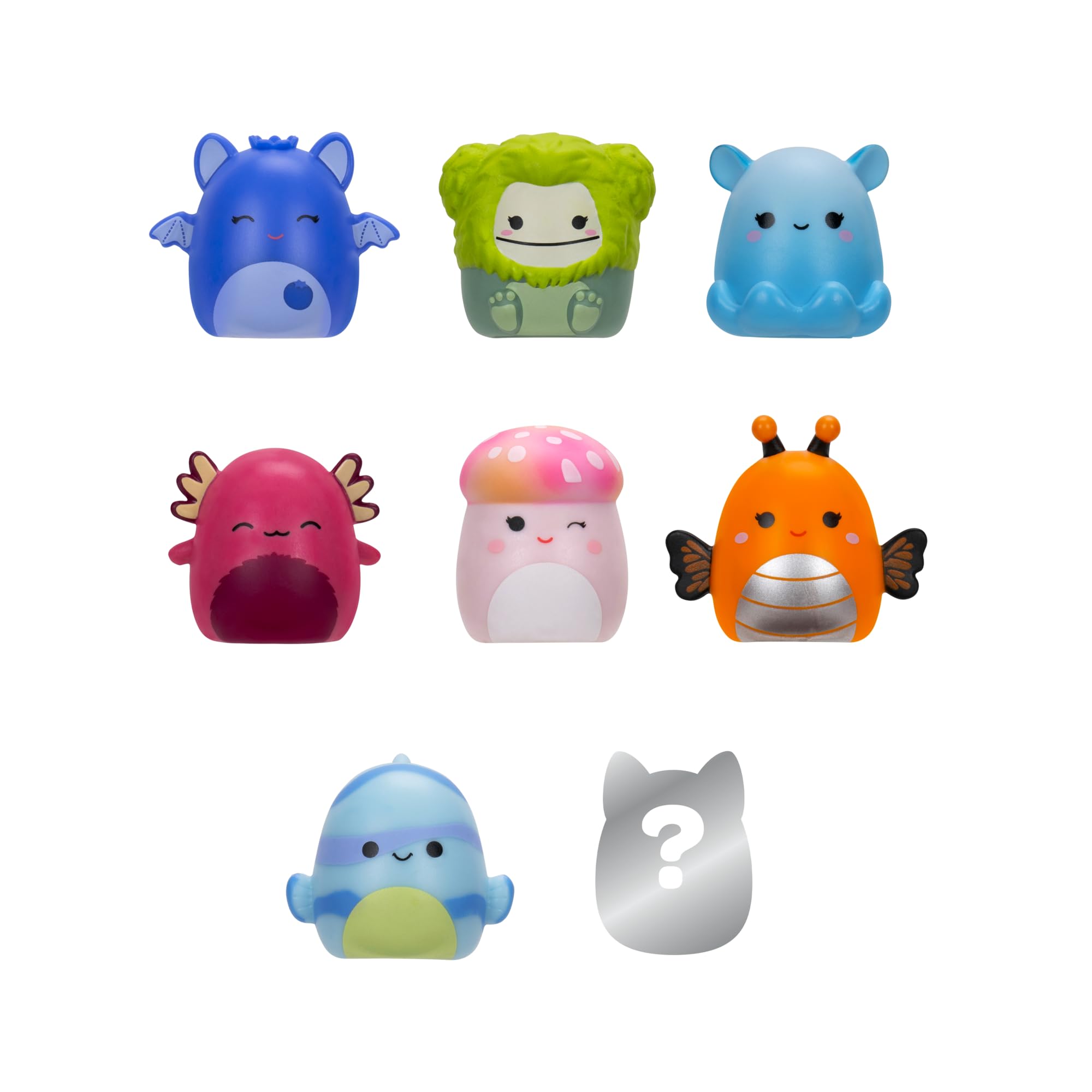 Squish-a-longs 8 Pack (STYLE 2- W2), (8) 1” Mini-Squish with (2) Accessories, (1) Ring, and a Collector’s Guide, Collect - Image 3