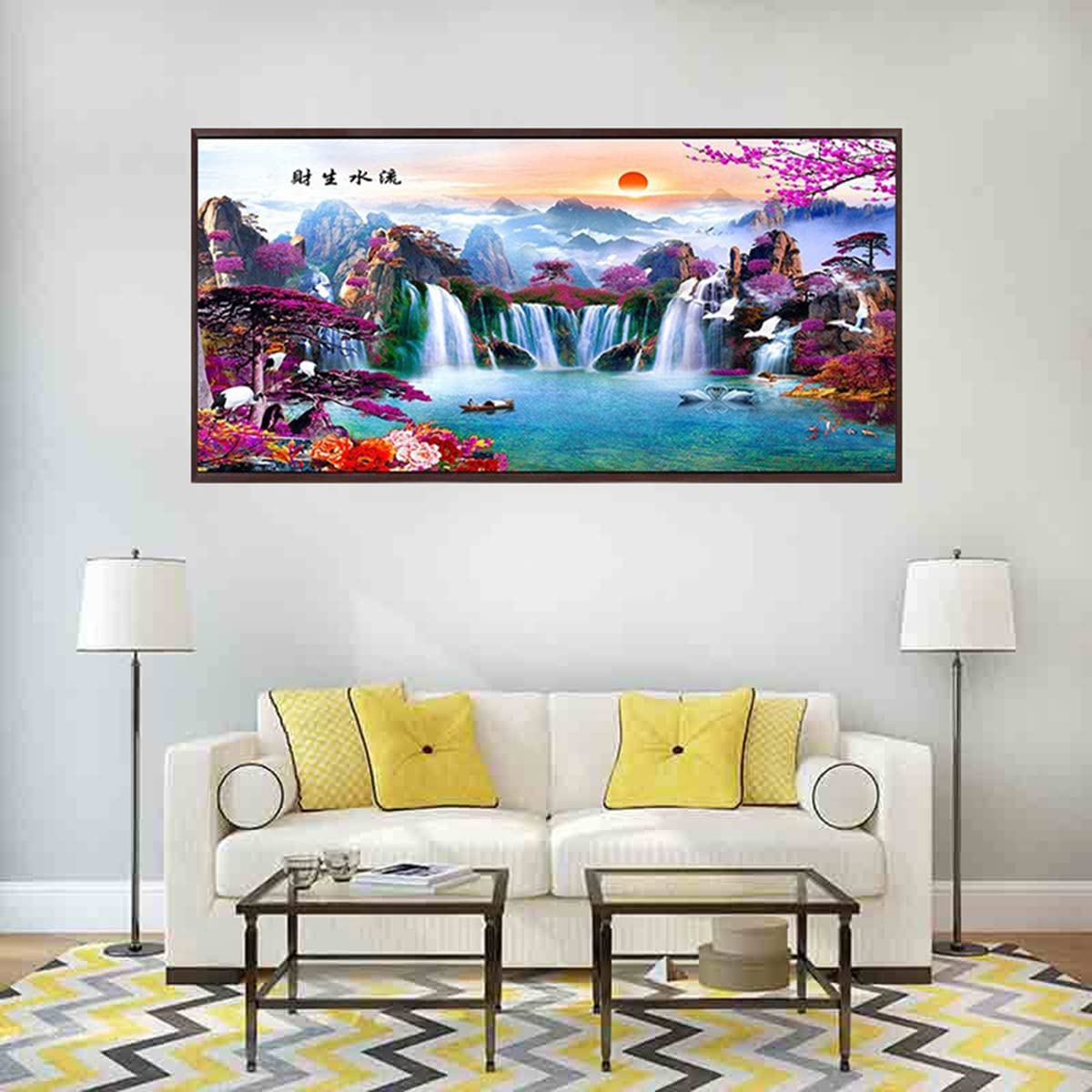 5D Diamond Painting Landschaft – Großformat 100x40 Cm, Inkl. Zubehör