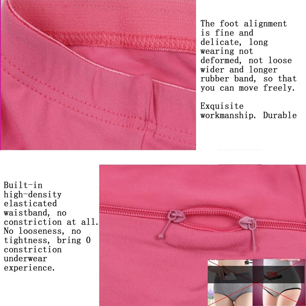 LaseVe Elastico Biancheria Intima per Le Donne Traspirante Boxer Comfort Mutandine Senza Cuciture Bikini Hipster Mutande Confezioni 3/6