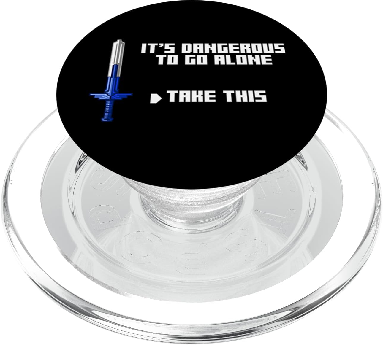 It's Dangerous to Go Alone Take This Video Game Player Gift PopSockets PopGrip for MagSafe