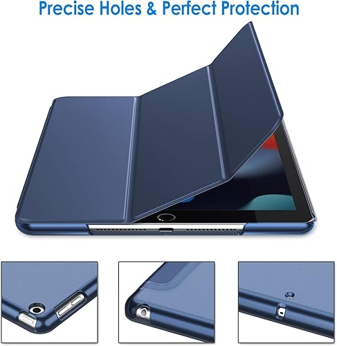 Miniatura 8 de JETech Funda para iPad de 10.2 pulgadas (modelo 202120202019, 987 generación), funda de encendido y apagado automático (azul marino)