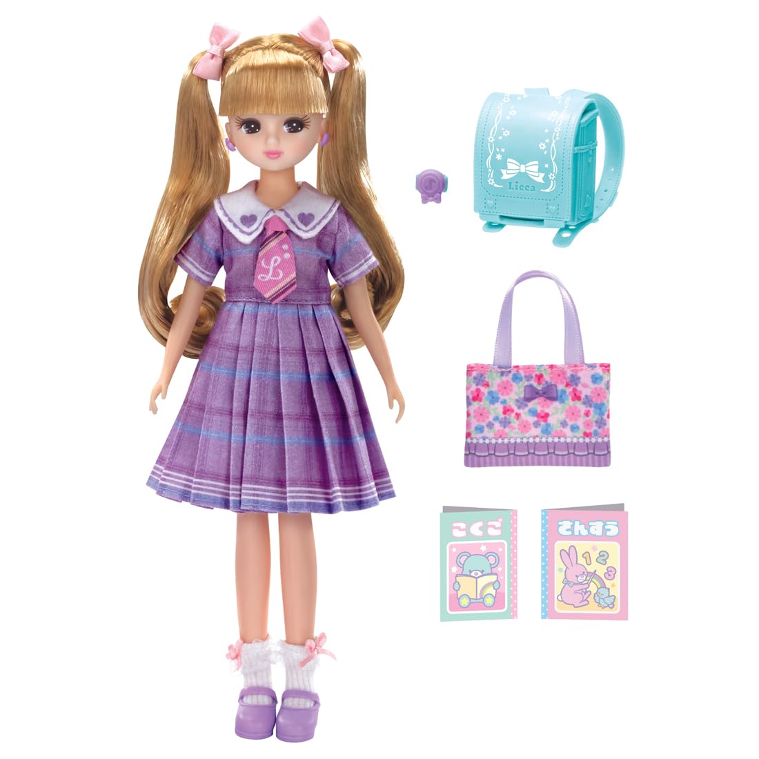タカラトミー(TAKARA TOMY)のストアを表示 タカラトミー(TAKARA TOMY) リカちゃん ドール LD-08 わくわく1年生リカちゃん 着せ替え おままごと おもちゃ 3歳以上 in use