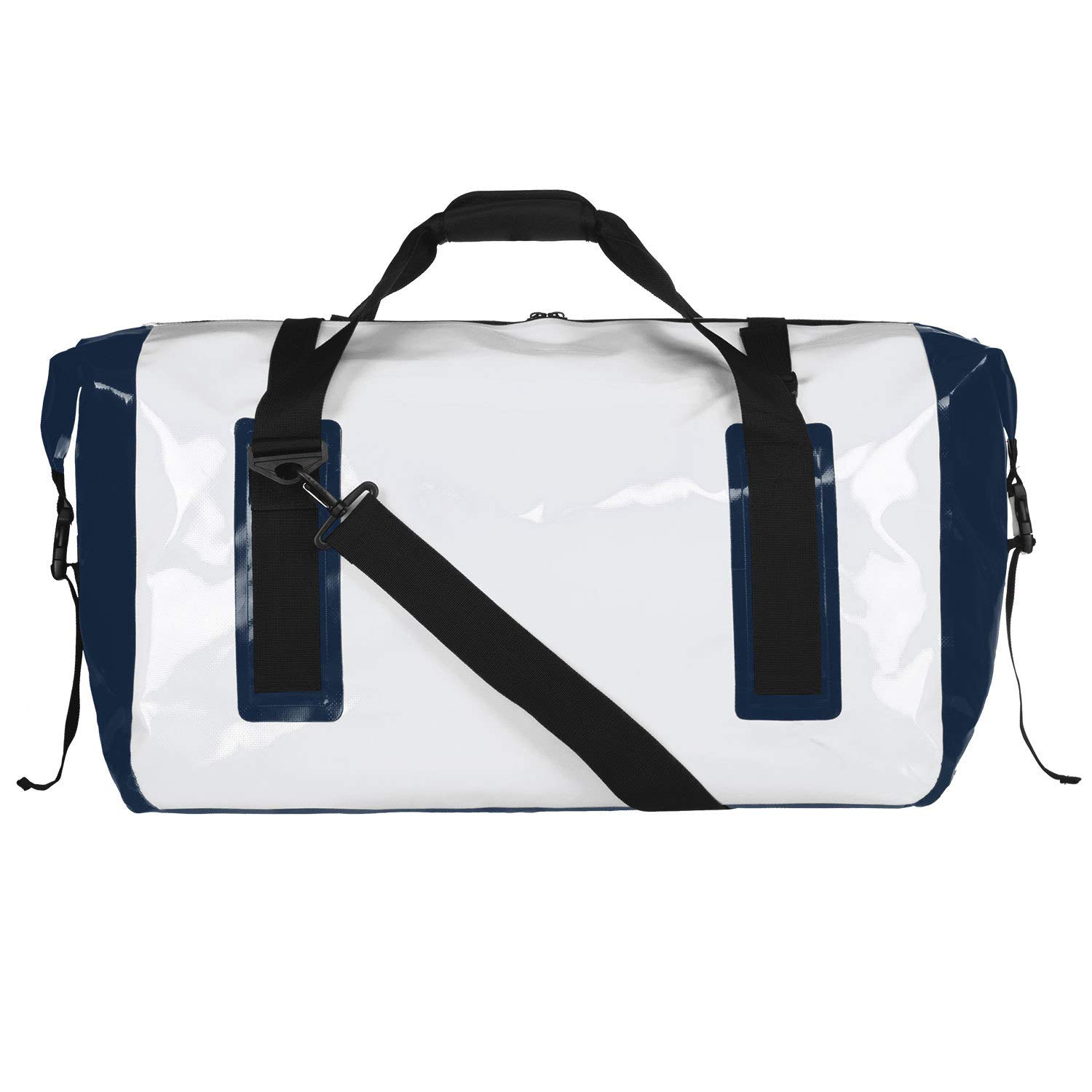 anndora Wasserfeste Reisetasche 70 L Sporttasche Segeltasche wasserdicht Weiß - Dry Bag