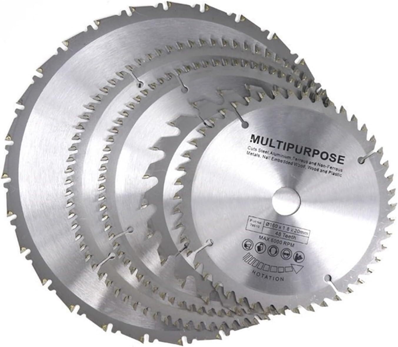 Hoja de sierra circular, 1 pieza Hoja de sierra circular TCT 160-210 mm de diámetro Disco de corte for carpintería multiusos Hoja de sierra for madera con punta de carburo(1pc 210x2.5x30x60t)