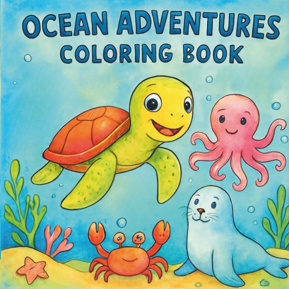 Ocean Adventures: Coloring Book