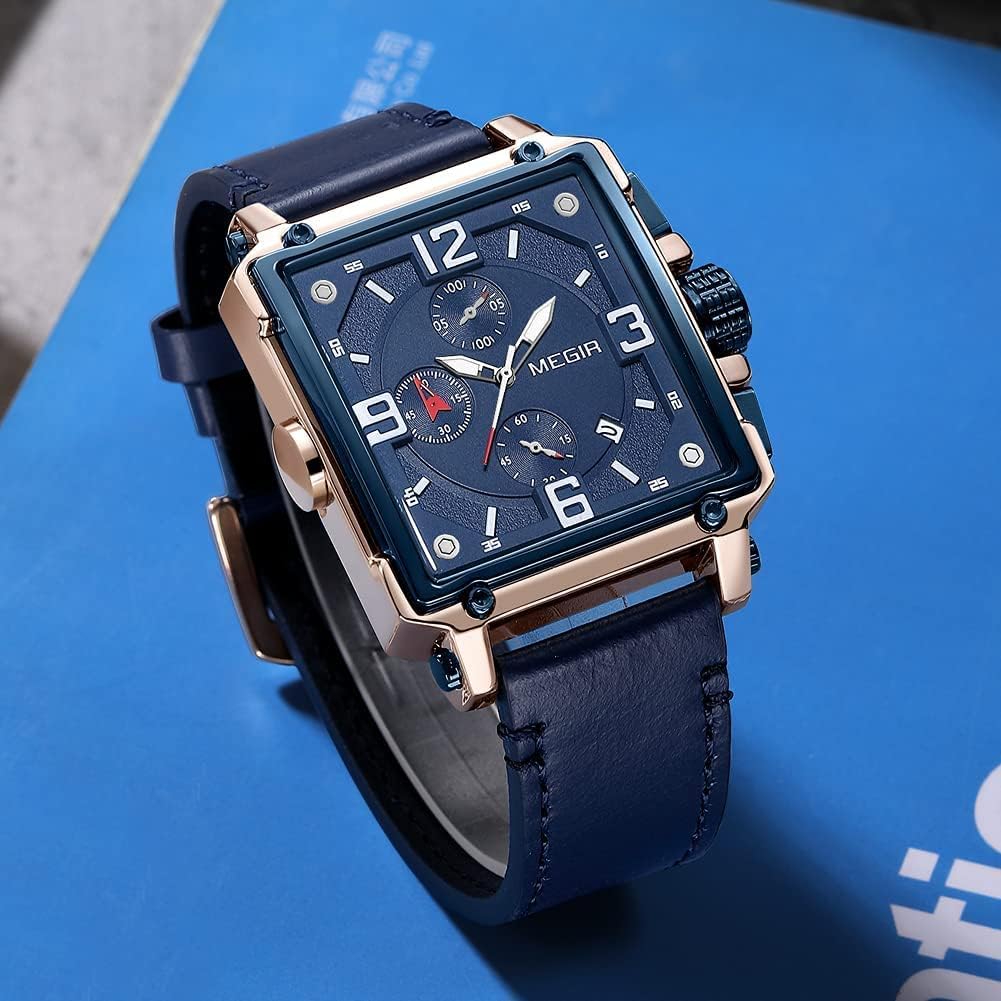 MEGIR Relogio Masculino Analógico Fashion Business Relógio Cronógrafo à Prova D’água e Quartzo Luxo Quadrado Relogio em promoção! Veja a oferta e mais achadinhos de Relógios de pulso 3 Hoje é o melhor dia para comprar MEGIR Relogio Masculino Analógico Fashion Business Relógio Cronógrafo à Prova D’água e Quartzo Luxo Quadrado Relogio com aquele preço maroto! Promoção! Aproveite a oferta! 3