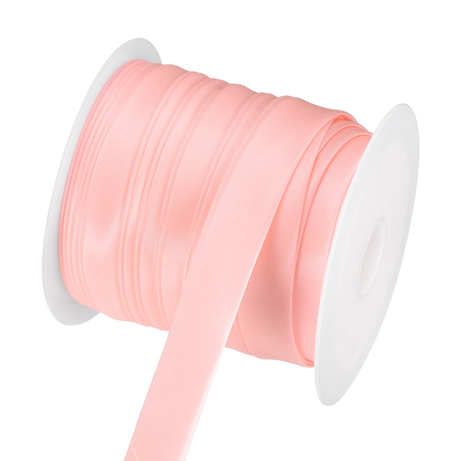sourcing map Double Fold Bias Tape 3/4" x 25 Yds Dark Pink