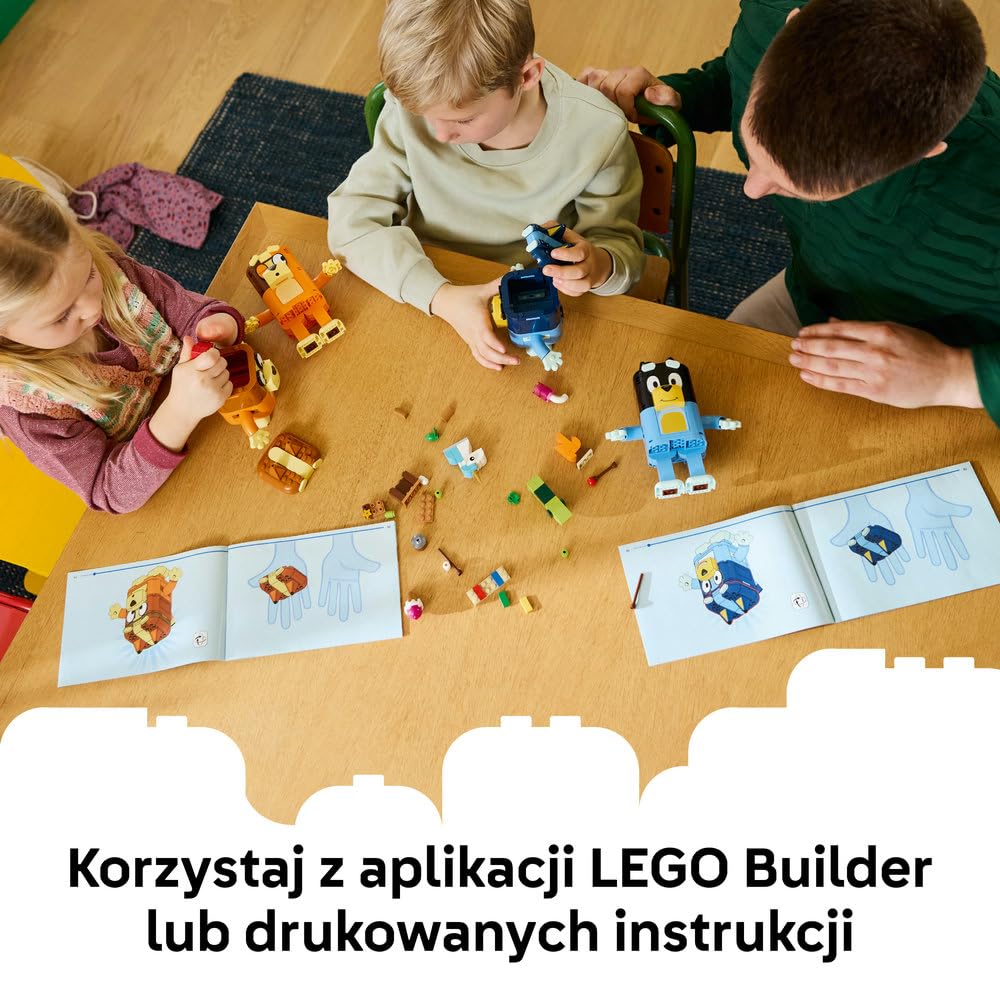 LEGO Blue Rodzina Blue z klocków 11217 | Figurki, zabawka dla 5-latka, pomysł na prezent dla dzieci, klocki dla dziewczynki i chłopca, 466 elementów