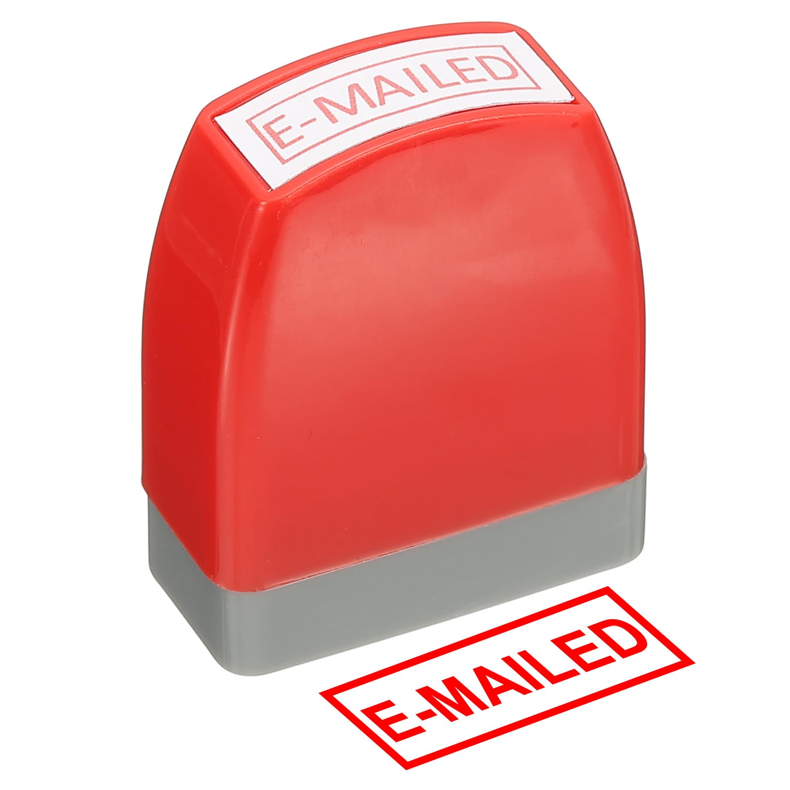 PATIKIL E-mailed Notice Stamp Self Inking, Red Ink Office Pre Inked Message Stamp for Business, Red