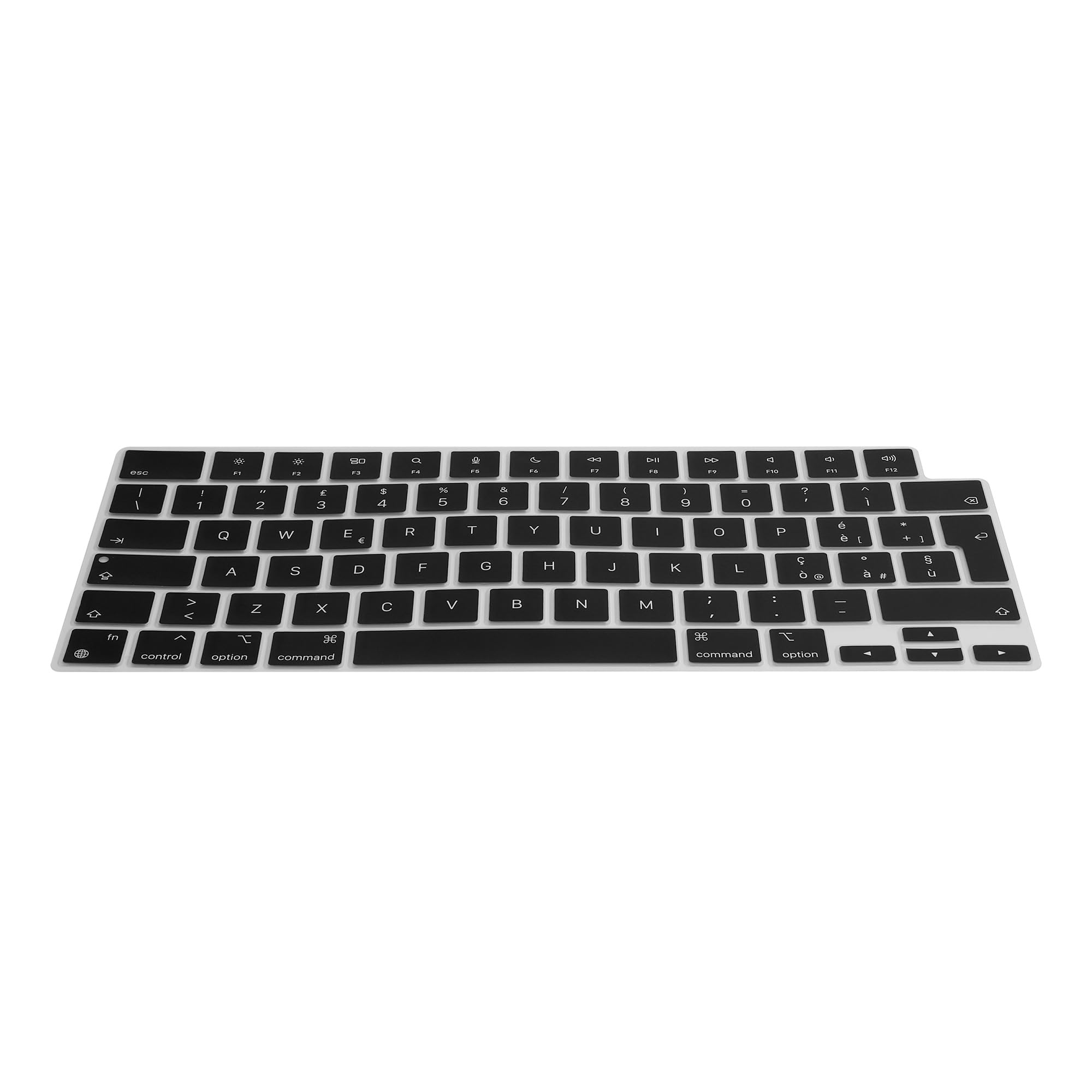 kwmobile Protector Compatible con Apple Macbook Air 13 M4 2025 A3240 - Cubierta para Teclado en español Tipo QWERTY Negro
