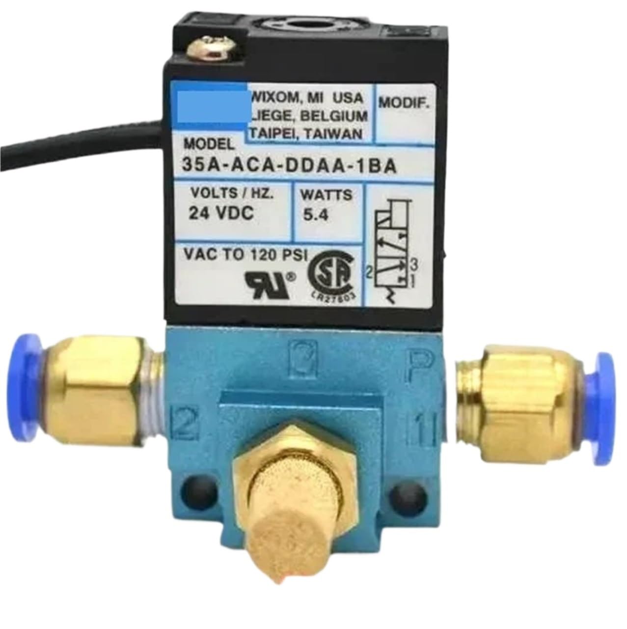 Électrovanne de suralimentation 3 ports 35A-ACA-DDAA-1BA pour un contrôle de pression stable