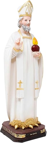 Miniatura 2 de DVDMATINEMOVIES - Estatua religiosa de resina de San Augstin, varios tamaños, estatua religiosa de San Agustín, decoración del hogar, eventos,