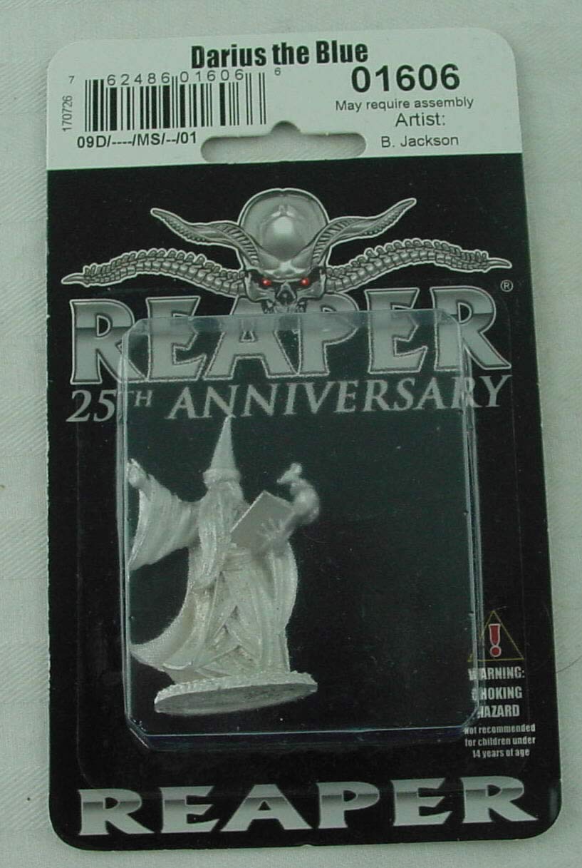 REAPER Mini Silver (25th) Anniversary - Darius The Blue #01606 Unpainted Metal