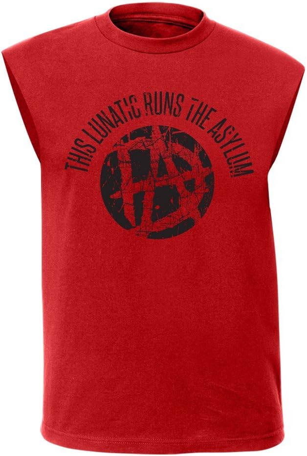 Official WWEShop Authentic Dean Ambrose This Lunatic Runs The Asylum Muscle T-Shirt