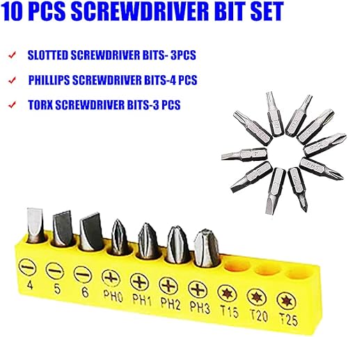 Miniatura 5 de Juego de 20 llaves de vaso de 1/4 pulgadas, 9 piezas de 0.197-0.512 in + destornillador de doble cara + 10 piezas de destornillador de bolsillo,