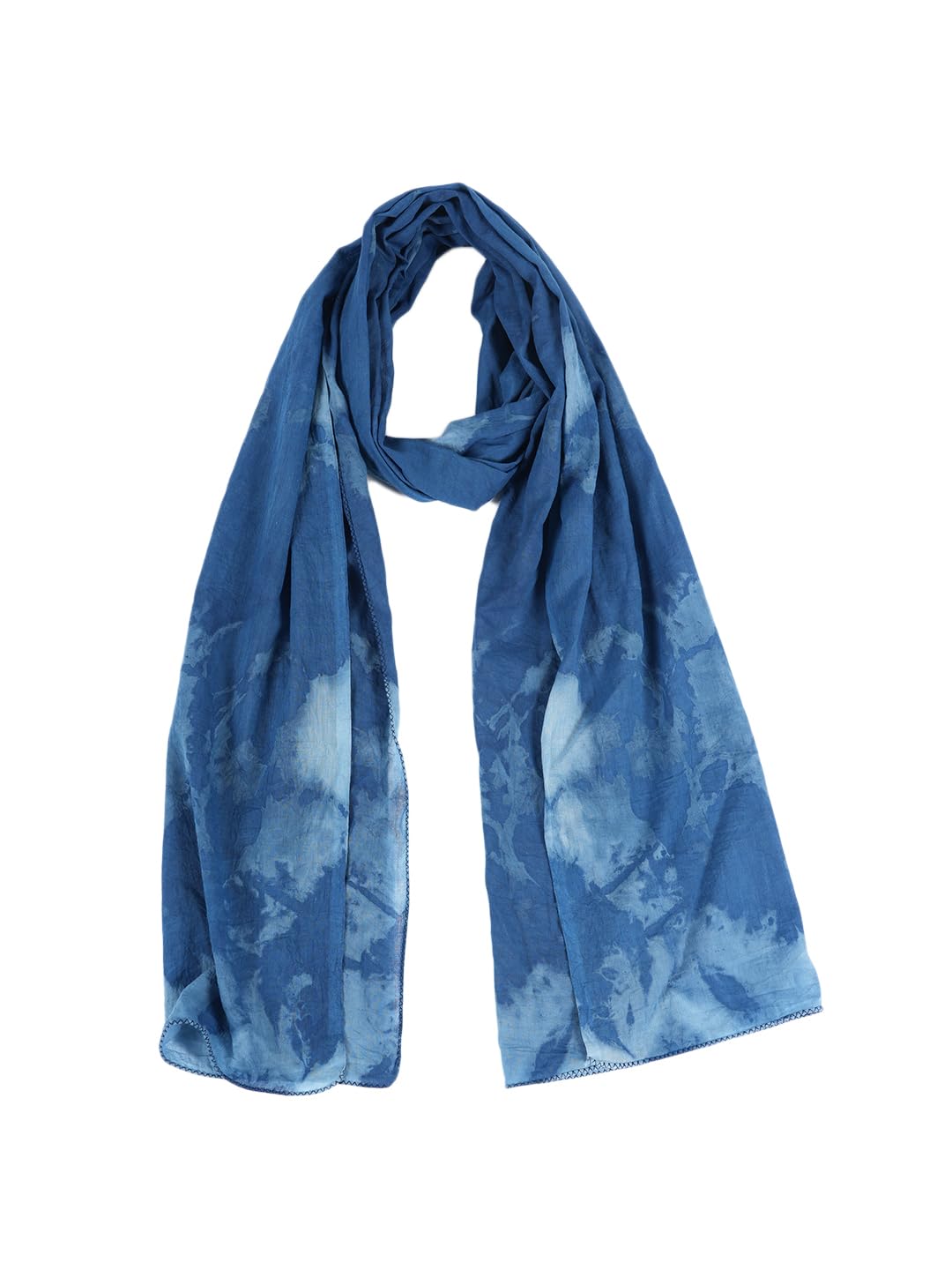 Printed Cotton Scarf for Women | Summer Friendly Lightweight Soft Stylish Stole | Daily Wear Printed Fashion Scarf | Breathable All Season Accessory(AST-2BLUE)-picture-21