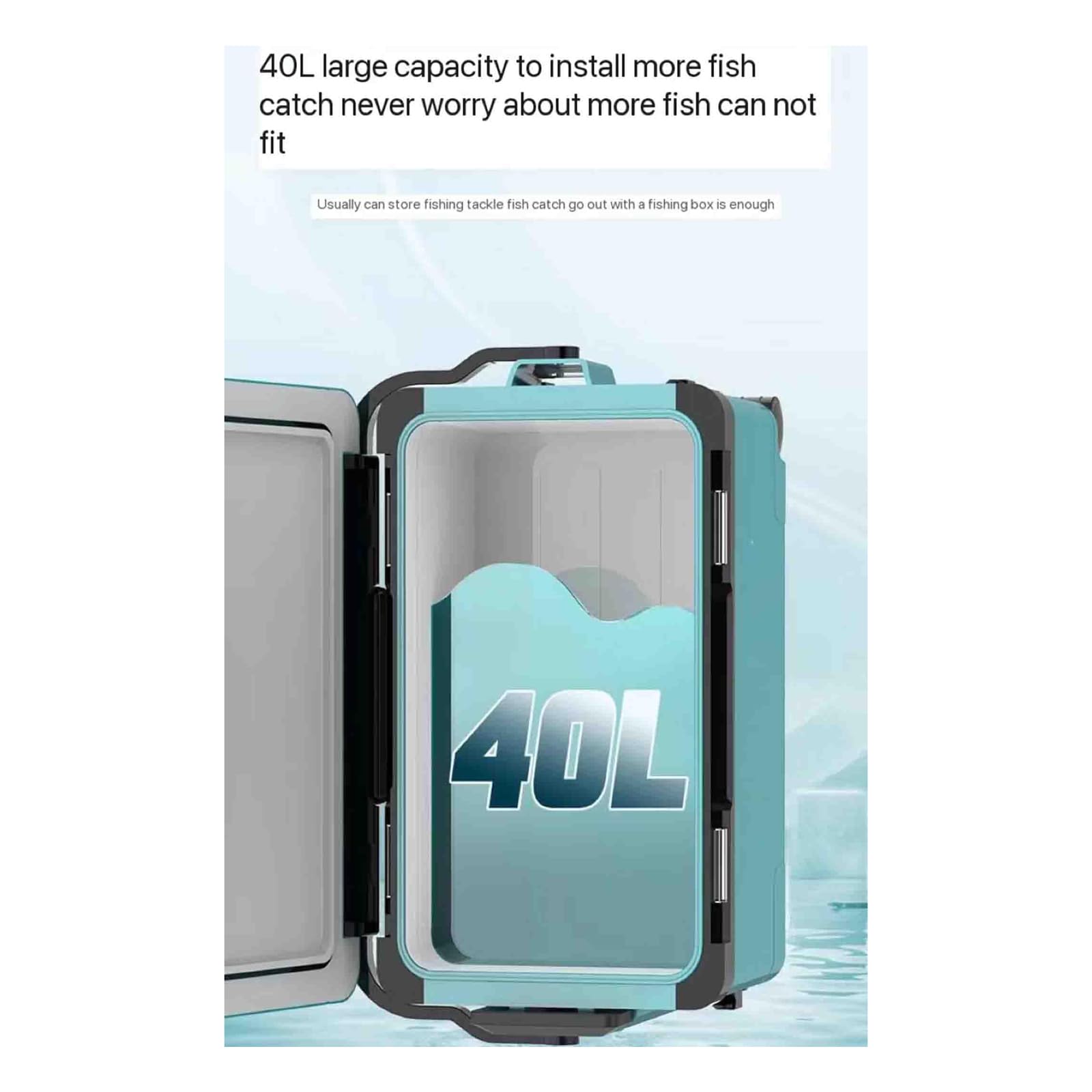 Angelbox 40L Ultraleicht Kann Sitzen Multifunktional mit Anhebbaren Beinen, Kapazität Lagerung