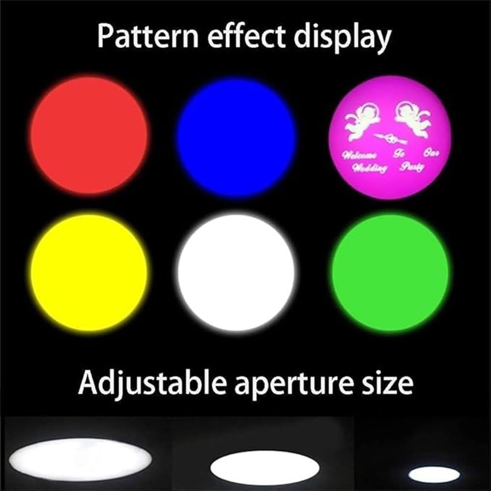 Światło punktowe LED o mocy 200 W ze stojakiem, 5-kolorowy reflektor | Sterowanie ręczne, regulowana wiązka, oświetlenie sceniczne, lampa punktowa, profesjonalne oświetlenie sceniczne na imprezy