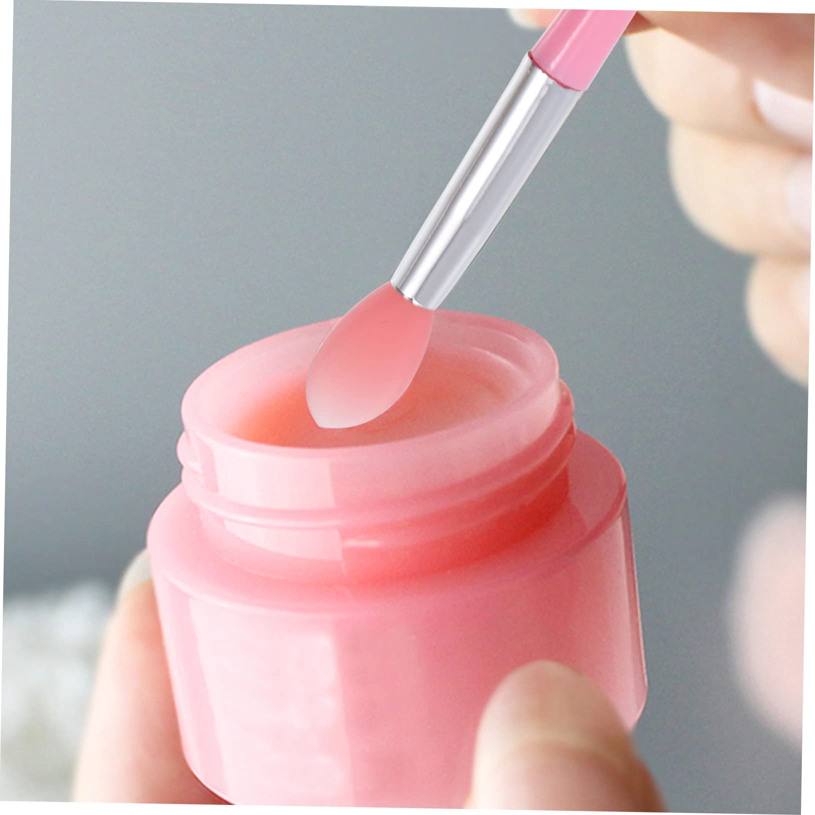 Mikinona Girl Makeup Brush Silicone Lip Mask Applicator Sticks 2 Sets of 8 Pieces