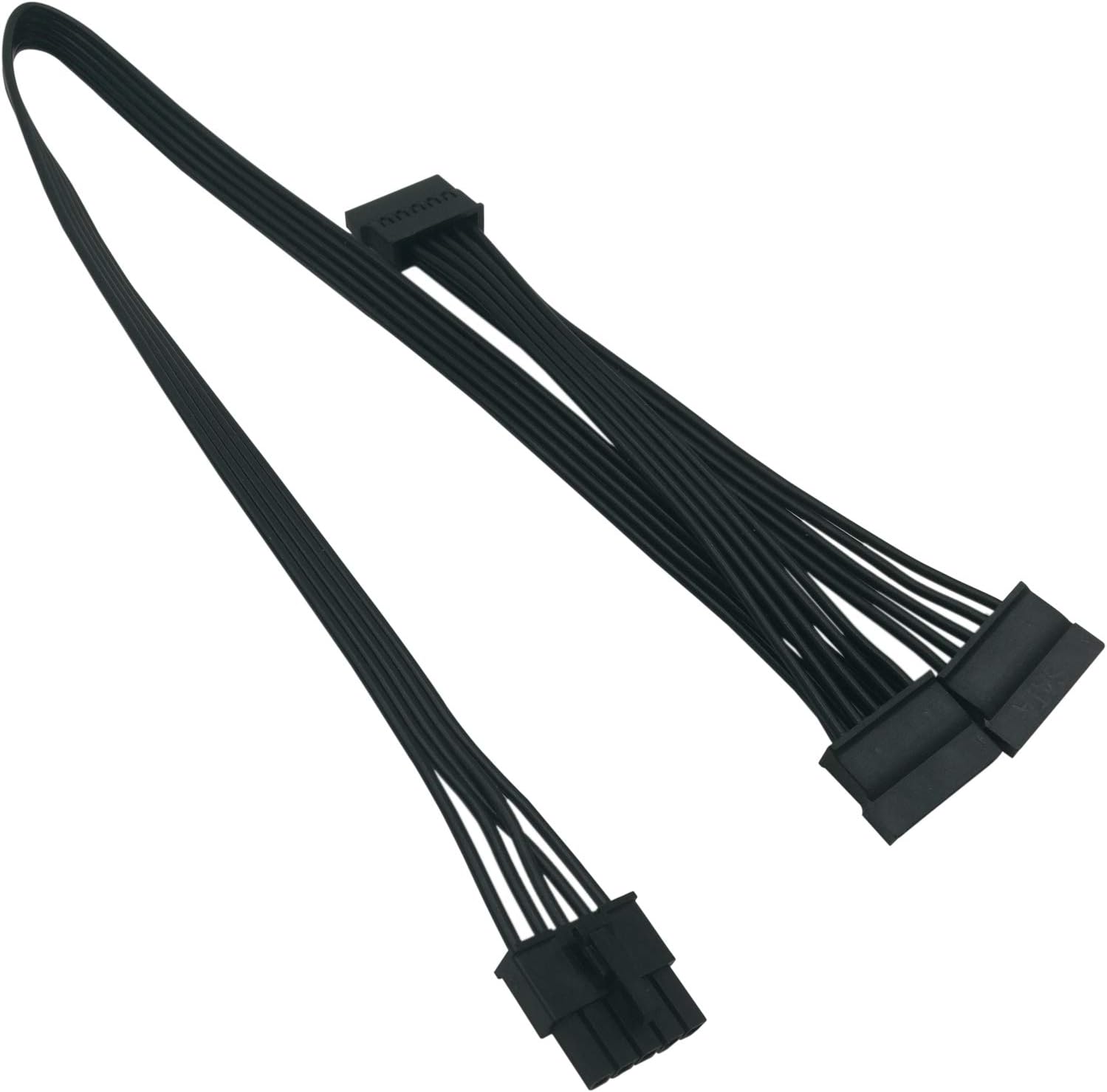 COMeap SATA Power Cable for Cooler Master PSUs, 5 Pin to 3X 15 Pin SATA Hard Drive HDD Power Adapter Splitter for BTC Mining Riser Card 20-in(50cm)