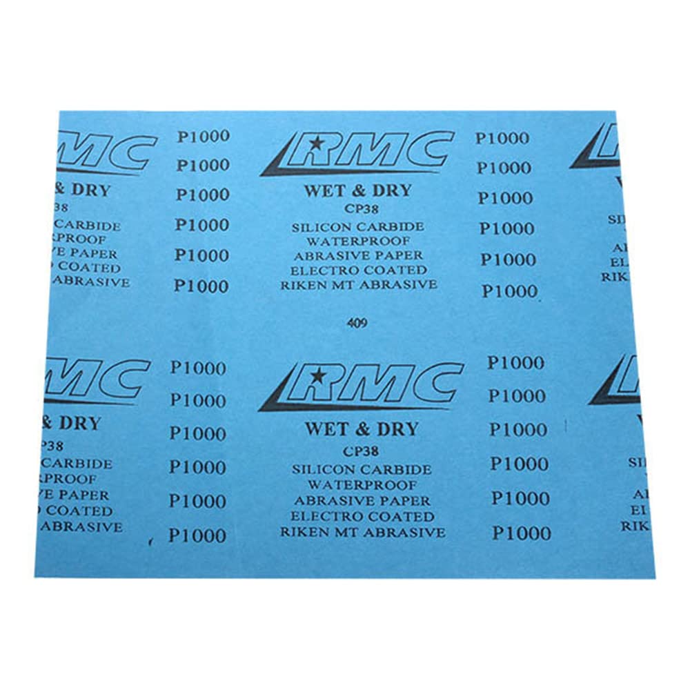 Sandpaper, Pack of 30, 2500, 3000, 5000, 7000 and 10,000, Sanding Sheets for Car, Wooden Furniture, Stone, Paint, Metal, Glass, 9.5 x 23 cm per Sheet