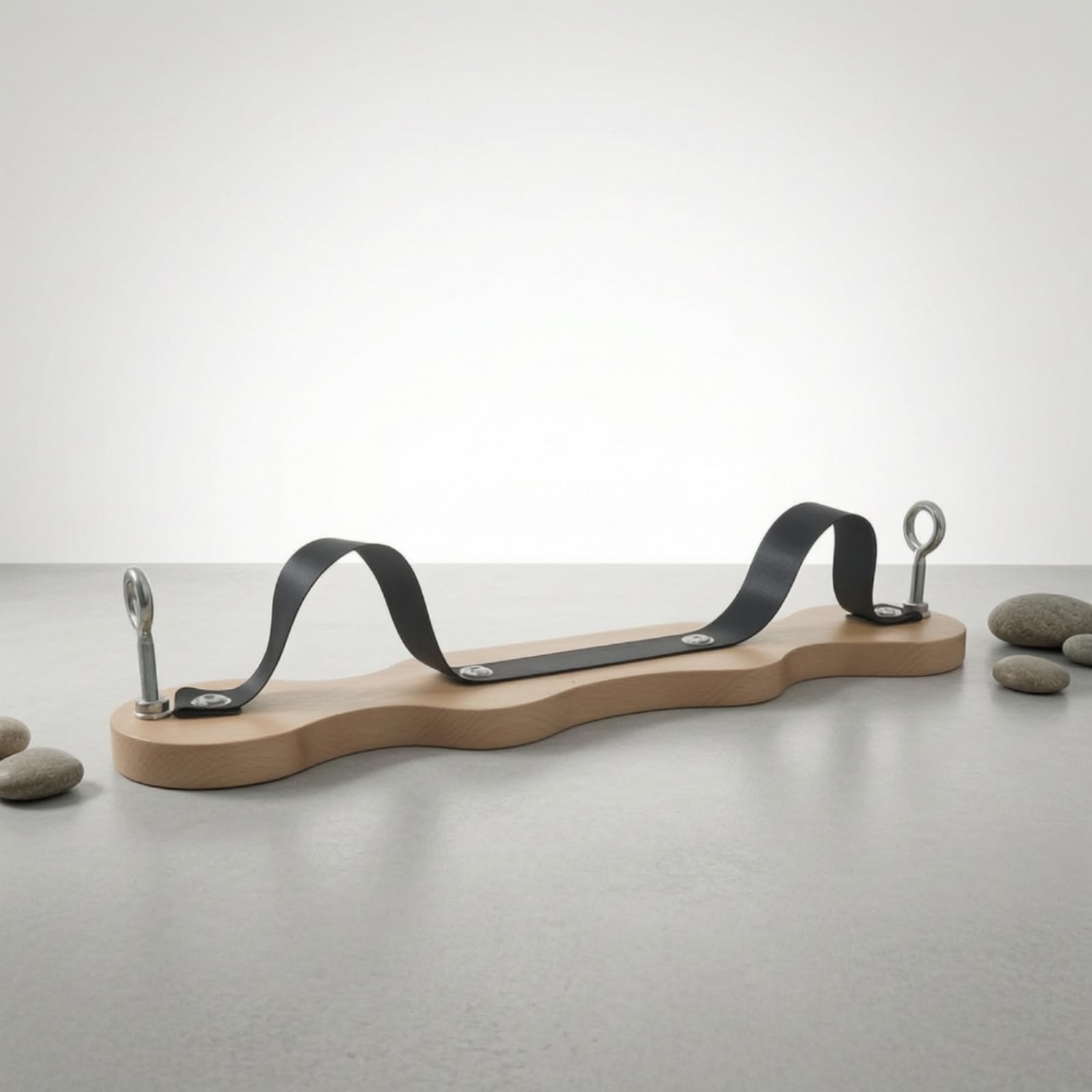 Tavola Correttiva con Cinghia Resistente Attrezzo Ergonomico Balance Board per Istruttori, Principianti, Palestra, Casa