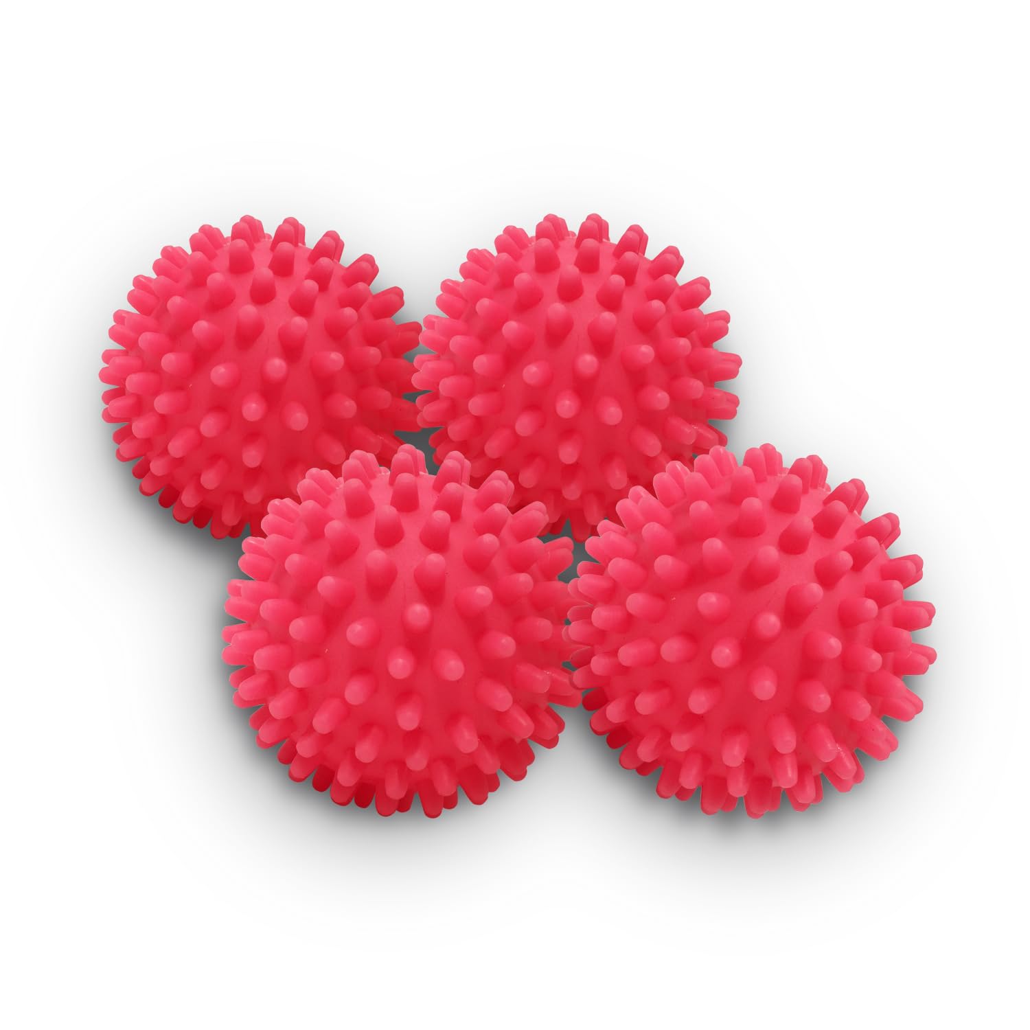 Dryer Balls 4 Pack - Non-Toxic Reusable Dryer Balls (Red)