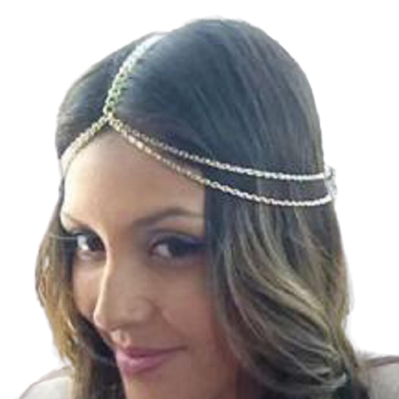 Head Jewelry Headpiece Gold Bridal Headchain Boho Tassel Crystal Hair Piece Fashion Festival Hair Accessories for Women HB000924 - Image 2