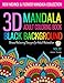 3D MANDALA ADULT COLORING BOOK BLACK BACKGROUND - New Mehndi & Flower Mandala Collection: Mandala Coloring Book For Adult Relaxation: Coloring Pages ... and Patterns Coloring Books for Adults)