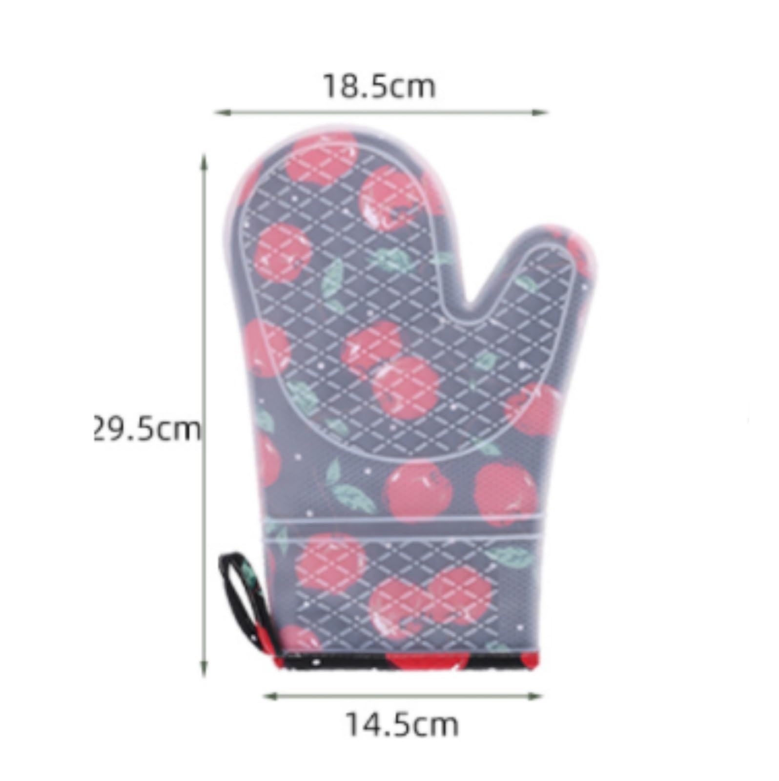 Gants de Cuisine 1 Paire De Gants De Cuisine Résistants À La Chaleur, Coque Extérieure En Silicone Transparent Et Doublure En Coton Manique