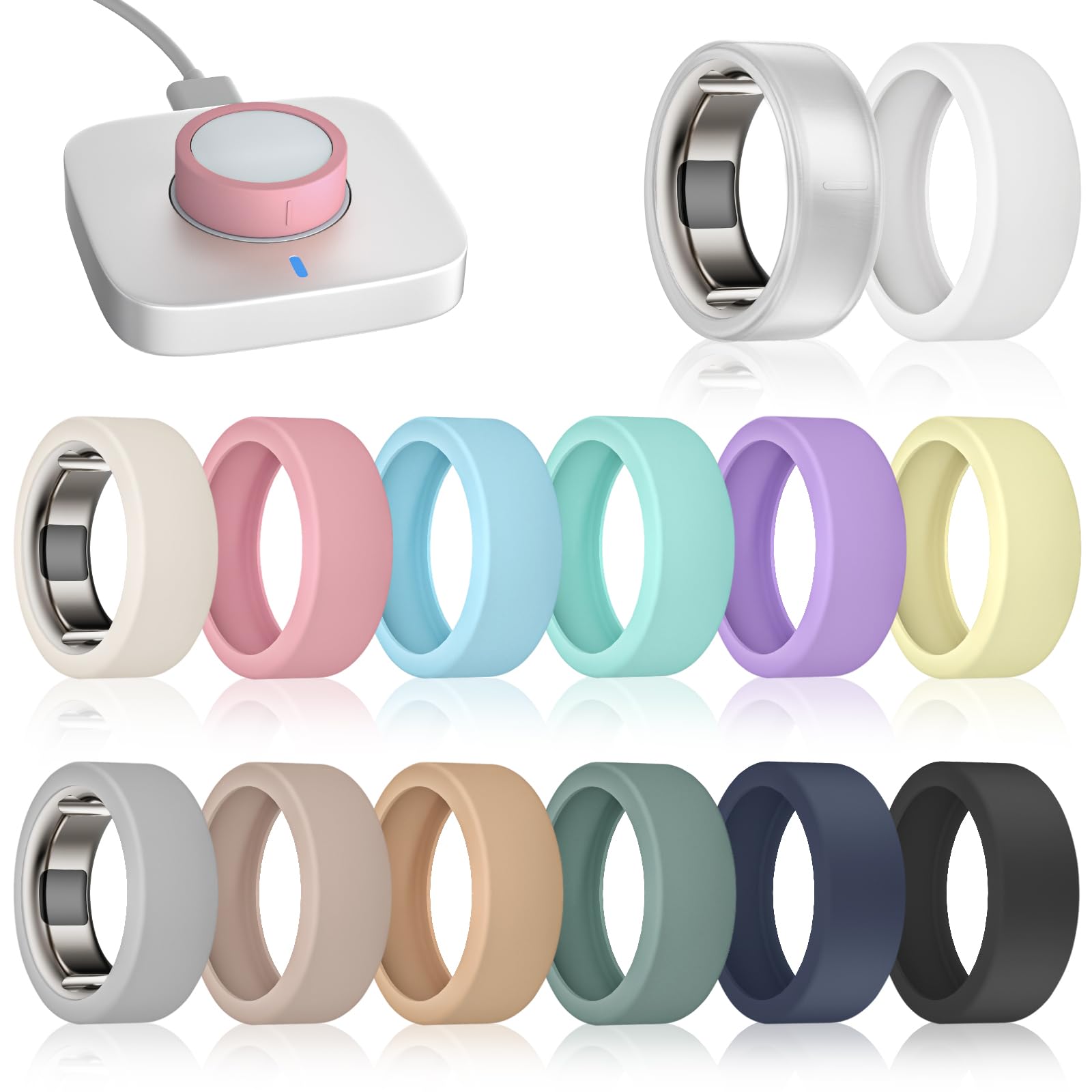 14 Pack Ring Cover for (14 Pack - 01, S (6/7/8/9/10))-image-0