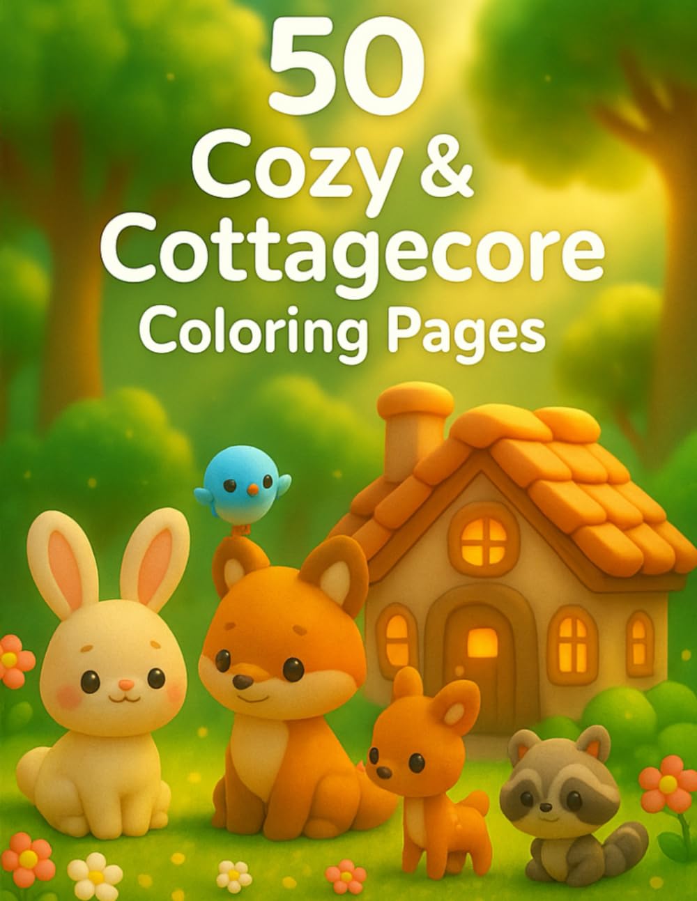 50 Cozy & Cottagecore Coloring Book: Charming Cottages, Forest Magic & Peaceful Country Aesthetic (Cozy & Cottagecore Coloring Collection)